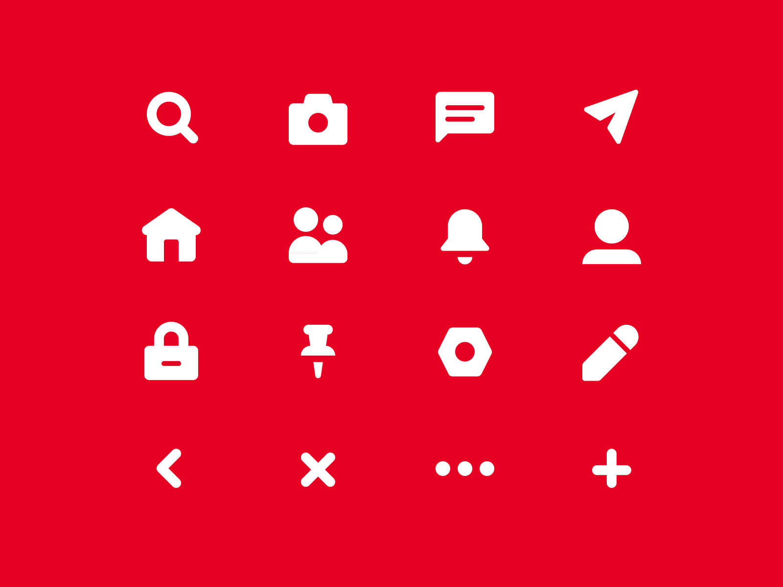Pinterest-style Icons